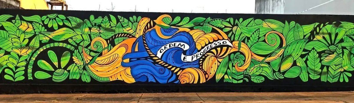Pintura orgânica e abstrata inspiração Brasil