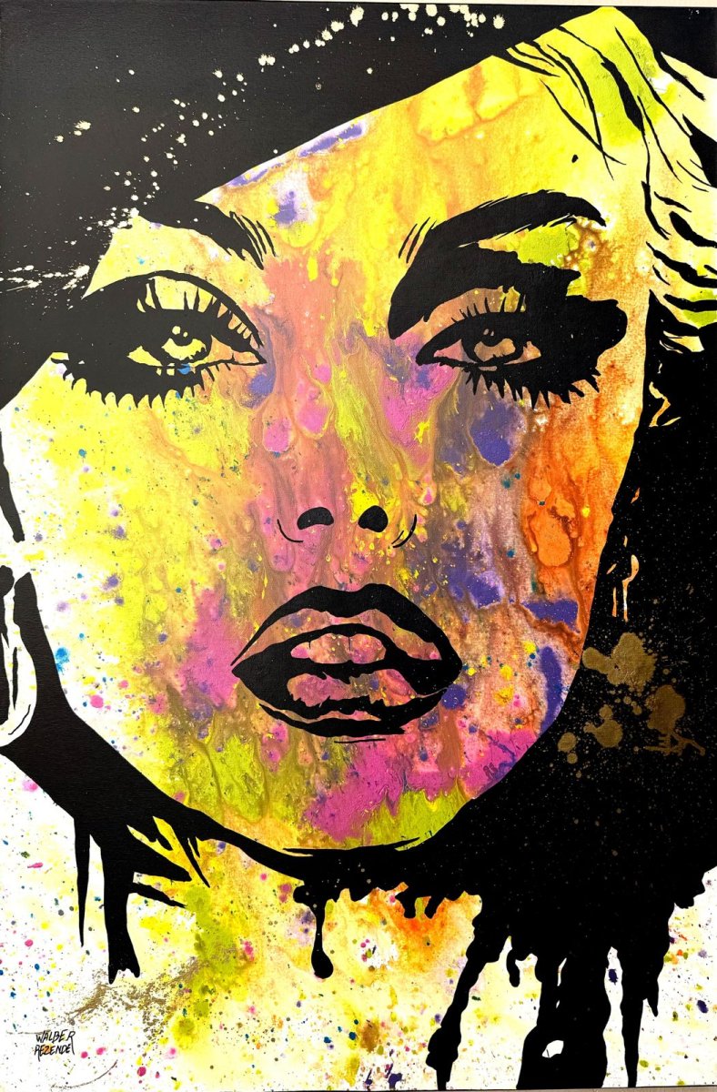 Stencil Mulher abstrata